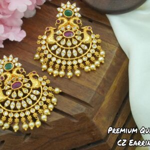 Premium Earring with CZ stones (zircone)