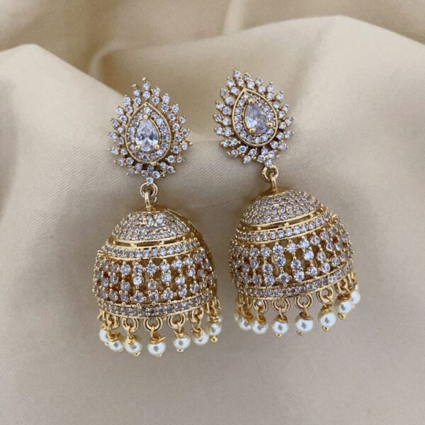 Premium AD stone Jhumka