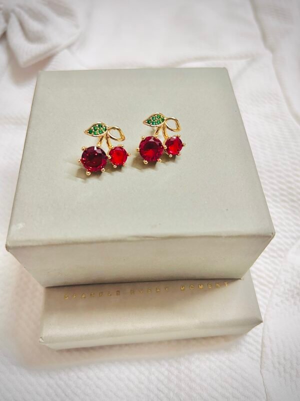 18K Gold Plated Cherry Blossom Earrings