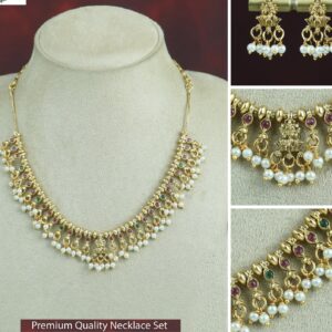 Premium Lekshmi Pearl Necklace Set