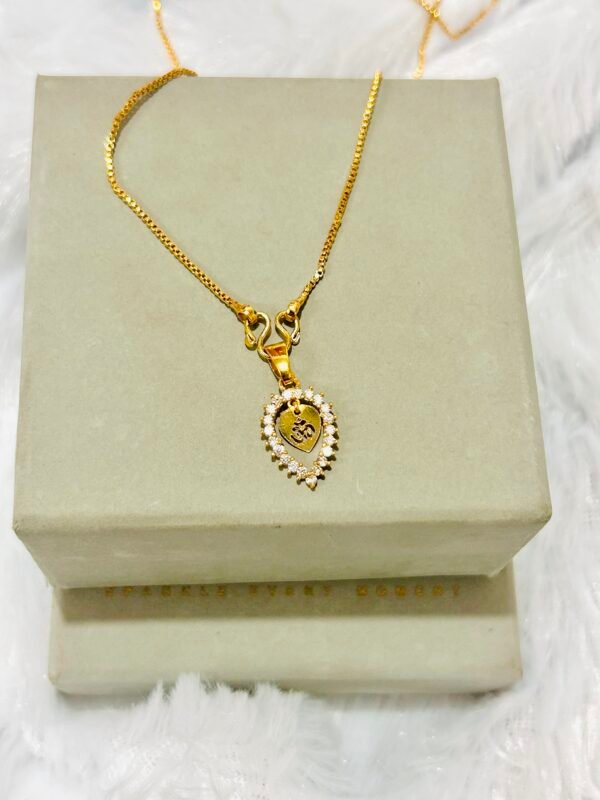 Gold Plated Diamond Thali Mala
