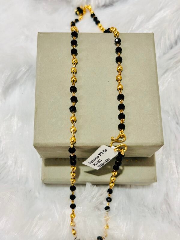 Premium Gold Plated Single Karimani Mala (8 Pidi)