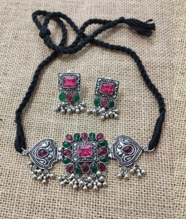 Zilmor Silver Plated Choker Set