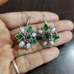 Sree Devi Stone Hook Earrings