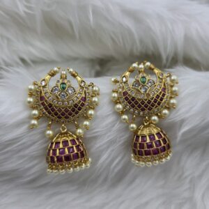 Premium AD Stone Chandini Jhumka