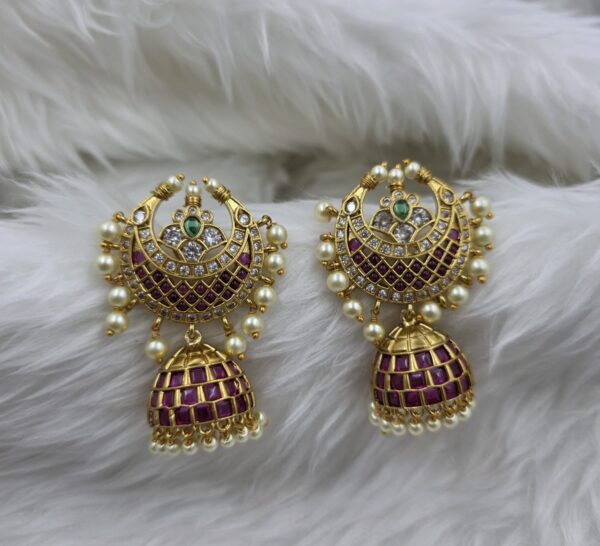 Premium AD Stone Chandini Jhumka