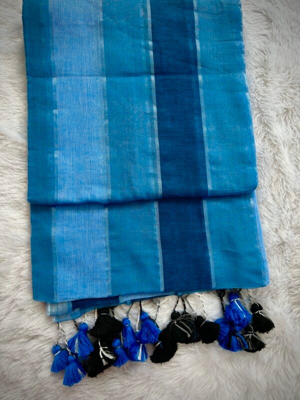 Mull Cotton Colorbar Saree  100 count without Blouse Piece copy