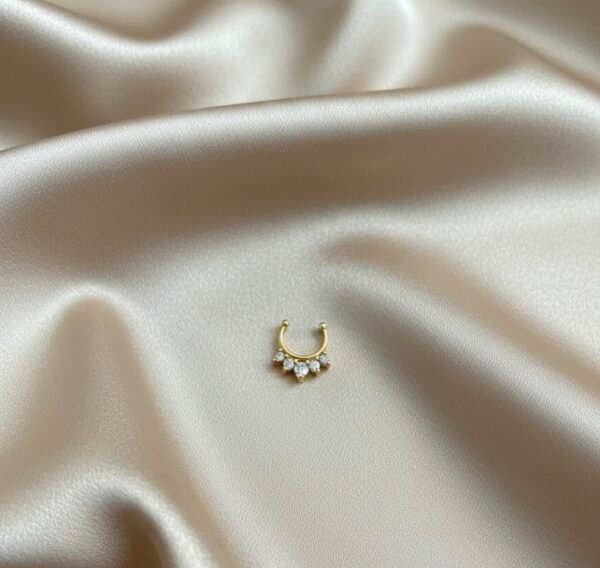 Premium AD Stone Non Piercing Septum Ring