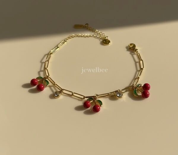 18k Gold Plated Cherry Rush Bracelet