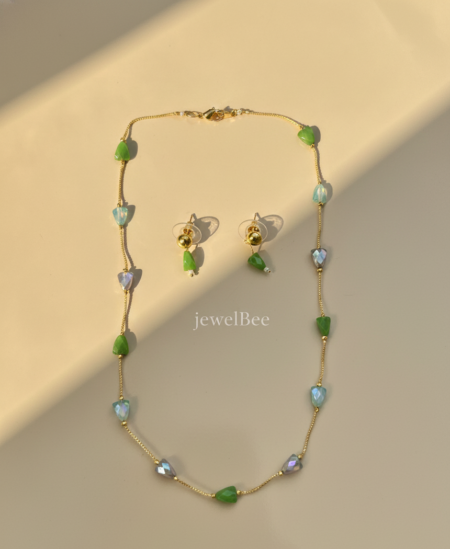 Pearl and bead mala set -[Anti tarnish]