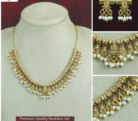 Premium Lekshmi Pearl Necklace Set
