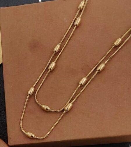 18k Gold plated double layer chain