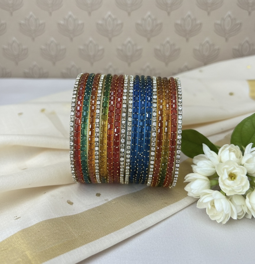 Glass Bangles - Rainbow