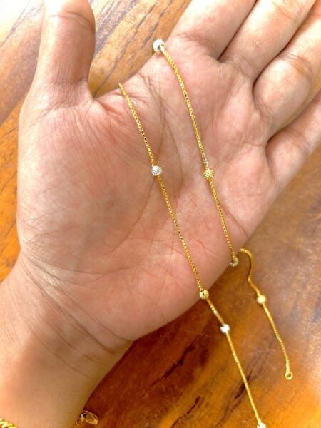 Gold Plated Ball Anklet