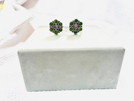 Light Green & Red Pearl Flower Minchi- Adjustable Toe Ring