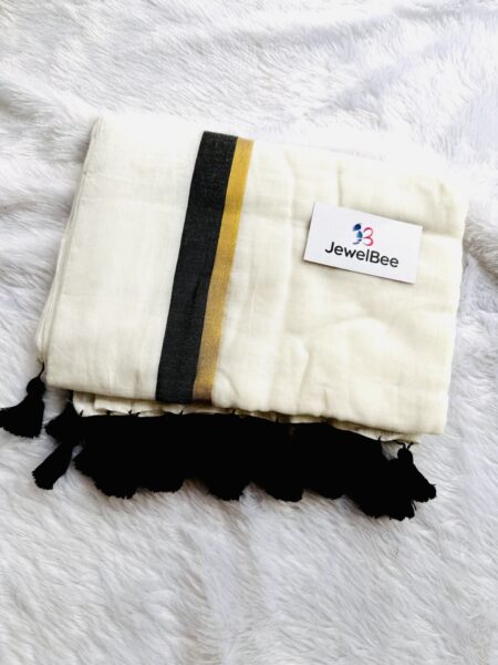 Kannaki Mull Cotton Saree 120 count With Blouse Piece