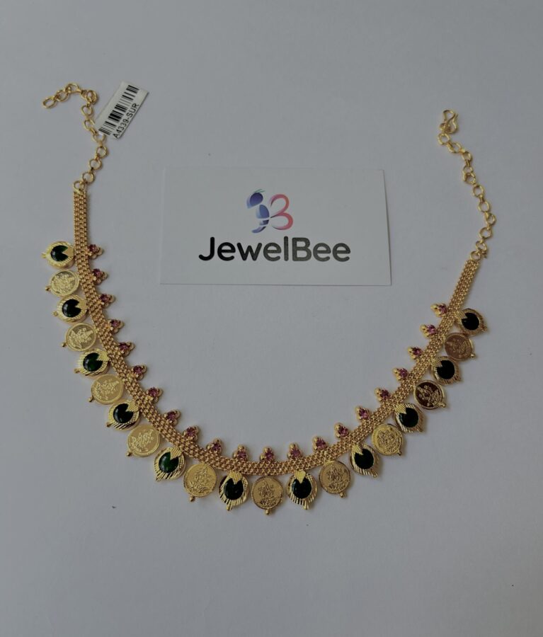 Gold Plated Premium Palaka Mangalya Choker set