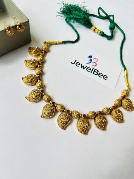 Premium Gold Replica Mango Necklace set