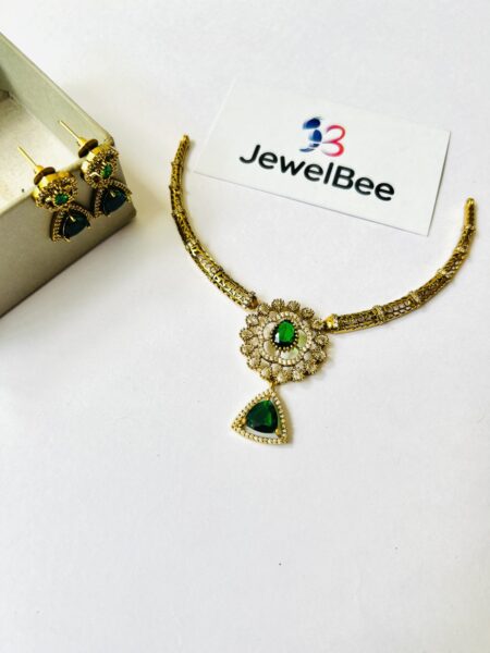 Premium Rithu Hasli AD Necklace Net