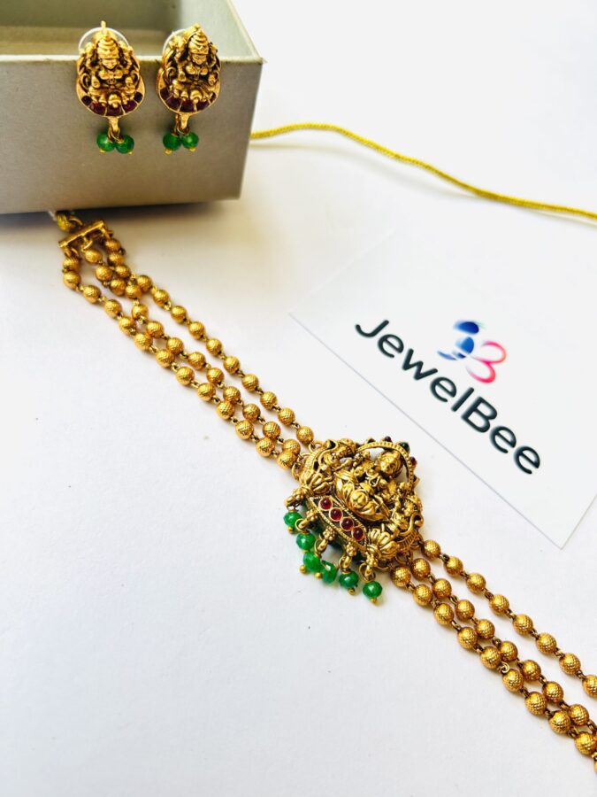 Traditional Lekshmi devi choker - Image 2