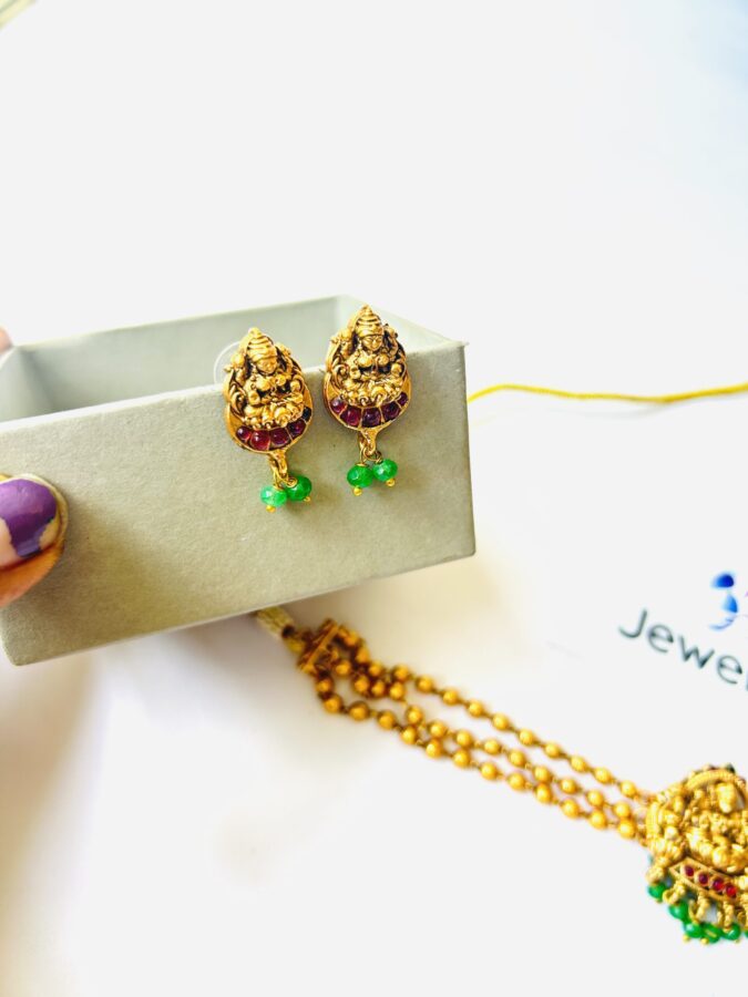 Traditional Lekshmi devi choker - Image 6