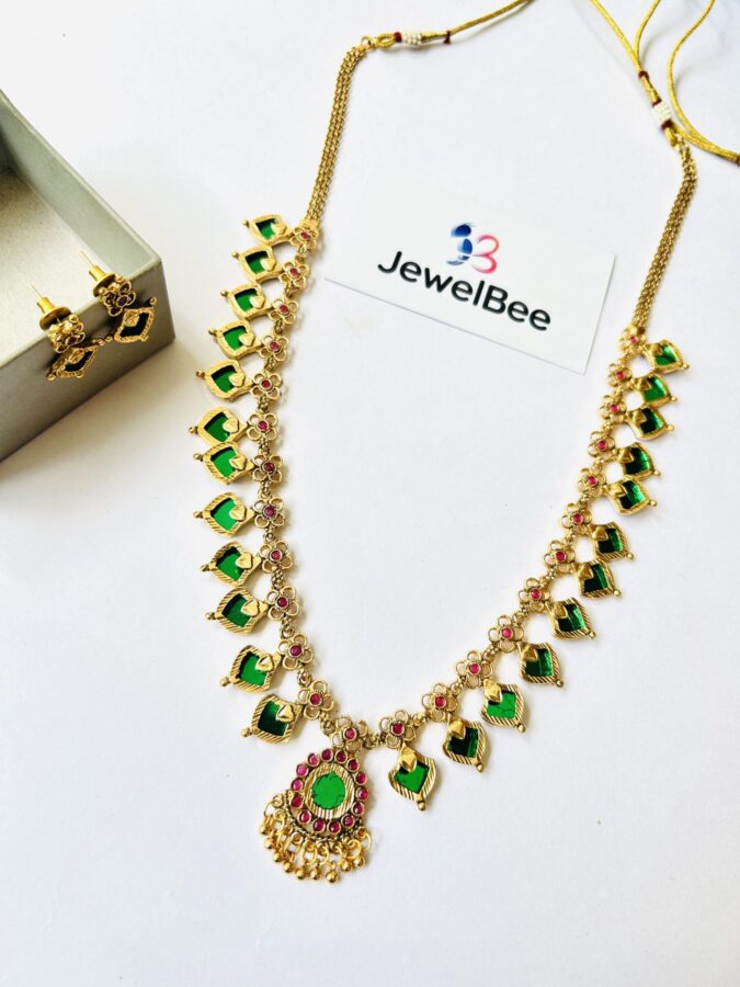 Traditional Palaka long Necklace set