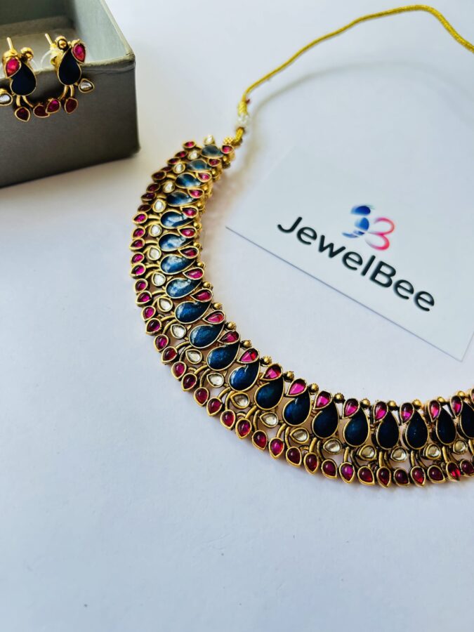 Traditional Enamel Necklace set