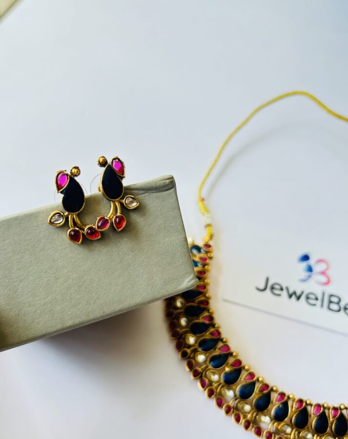 Traditional Enamel Necklace set - Image 3