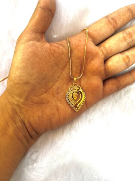 Gold Plated Diamond Thali - Om Mala (Copy)