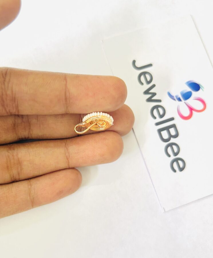 Vaidehi Green Press On Nose Pin - Image 3