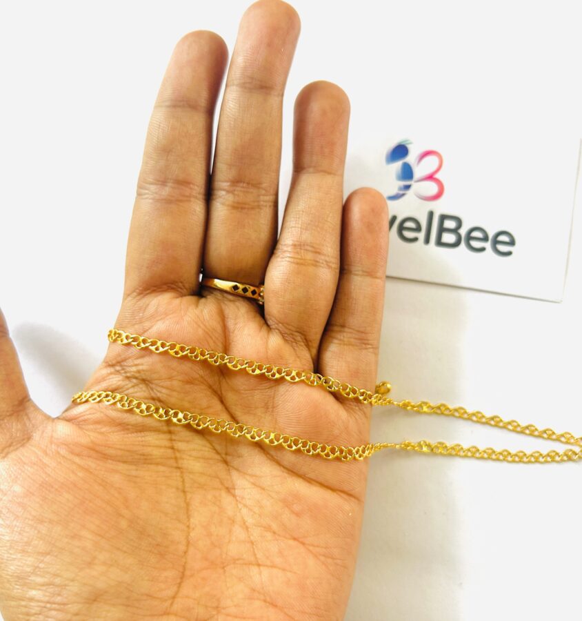 Gold Plated Thrilohini Anklet - Image 2