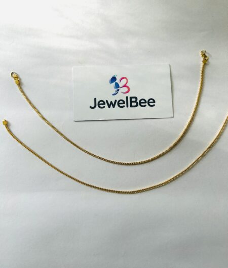 Gold Plated Thin Chain Anklet
