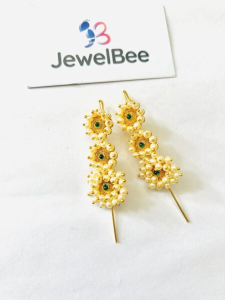 Traditional Pallavi Ear Cuff -Green