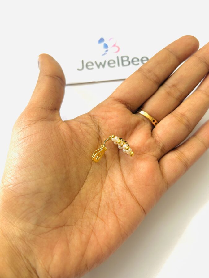 Traditional Chakra Bugadi with Pearls - Image 2
