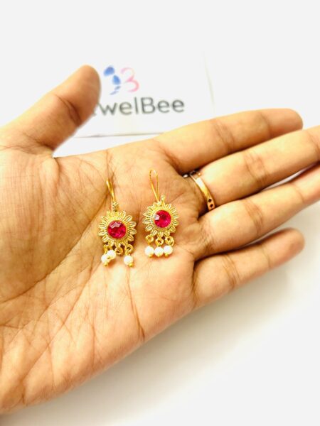 Traditional Pooja Bugadi with Pearls
