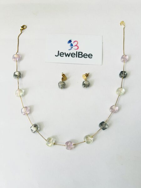 Pearl and bead mala set -[Anti tarnish]