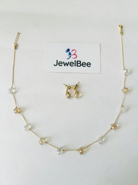 Pearl and bead mala set -[Anti tarnish]