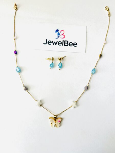 Pearl and bead mala set