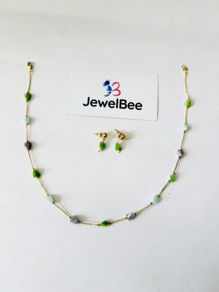 Pearl and bead mala set -[Anti tarnish]
