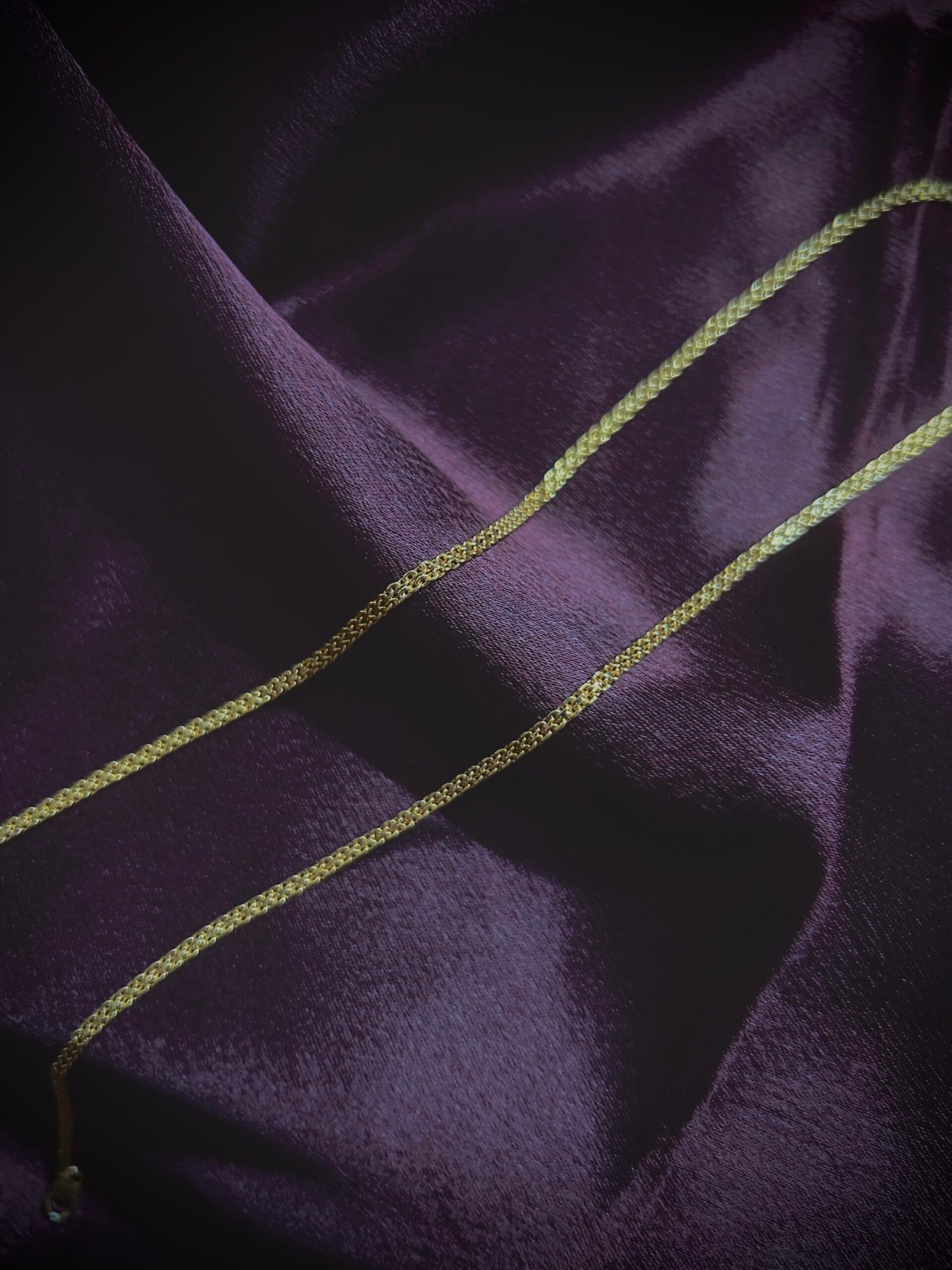 Gold Plated Thin Chain Anklet - Image 2