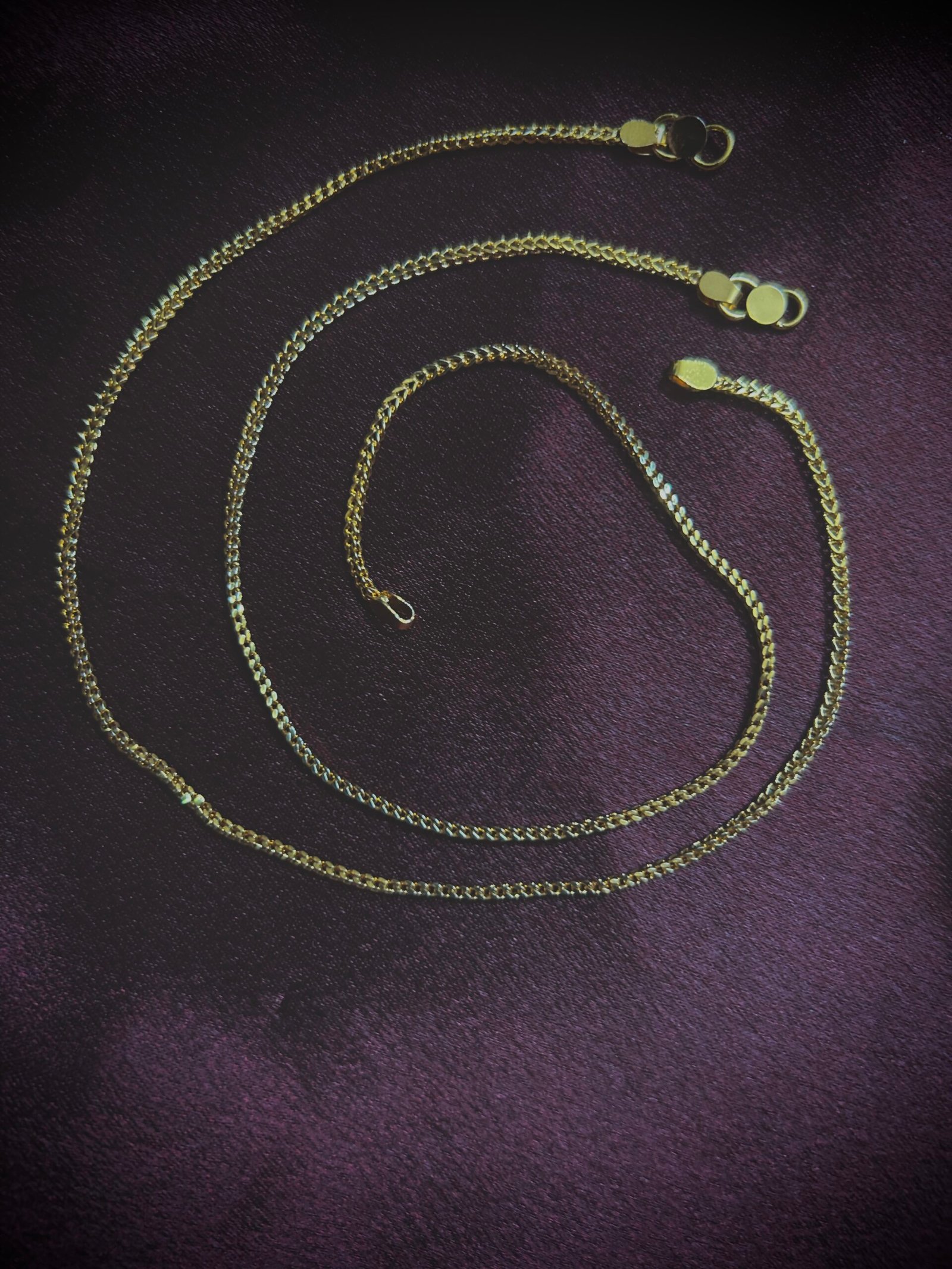Gold Plated Thin Chain Anklet