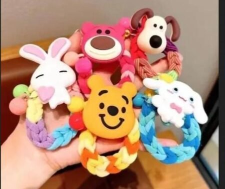 Cute Cartoon Character Hair Bun- PACK OF 2 (Random)-Accessories