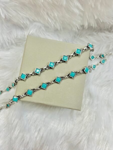 Savaria Anklets-Light Blue