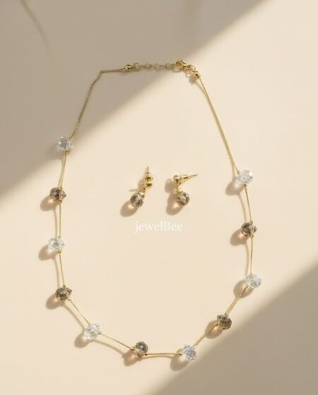 Pearl and bead mala set -[Anti tarnish]