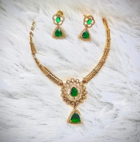 Premium Rithu Hasli AD Necklace Net