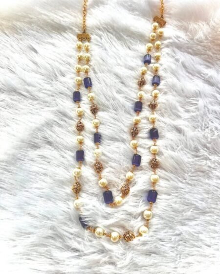 Traditional Antique Double layer Beaded Necklace Set