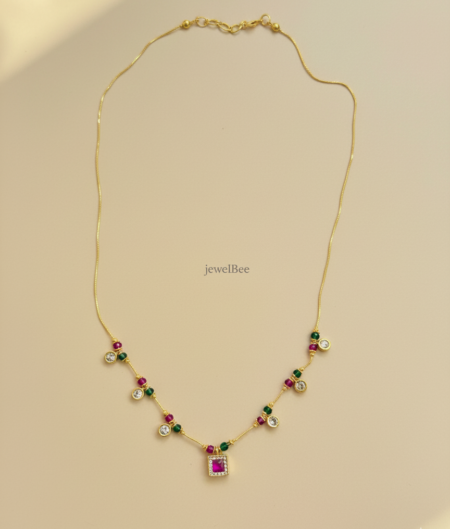 18k Gold Plated Riya Invisible Chain-[Anti tarnish]