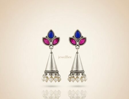 KARISHMA JUMKI - NAVY BLUE & PINK