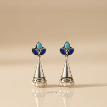 KARISHMA JUMKI - AQUA & NAVY BLUE