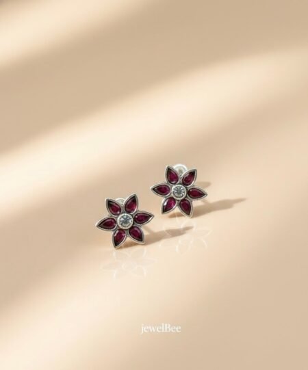 Flower Stone Minchi- Adjustable Toe Ring - Pink
